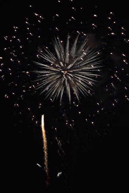 Vibrant firework display lighting up the night sky in Amakusa, Japan.